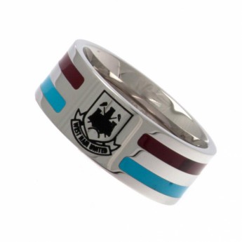 West Ham United prsten Colour Stripe Ring Medium CT