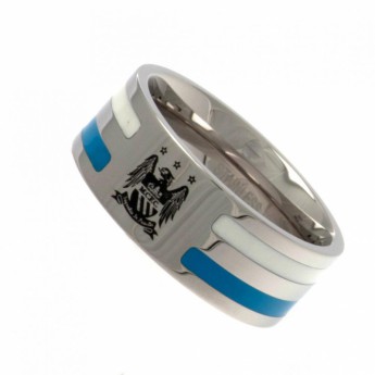 Manchester City prsten Colour Stripe Ring Large EC