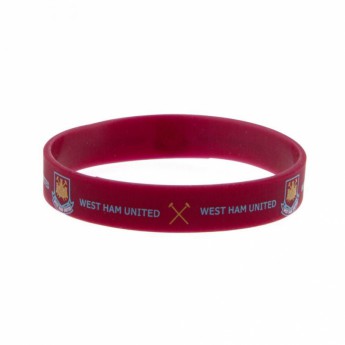 West Ham United silikonový náramek Wristband CT