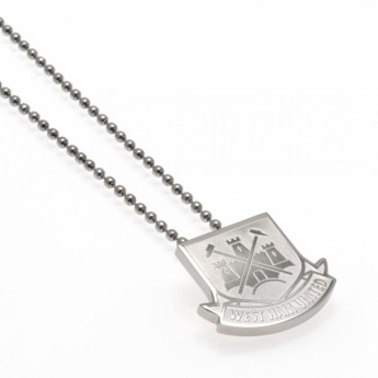 West Ham United řetízek na krk s přívěškem Stainless Steel Pendant & Chain CT LG