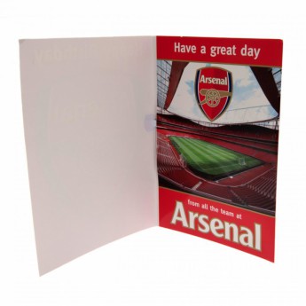 FC Arsenal narozeninové přání Musical Birthday Card