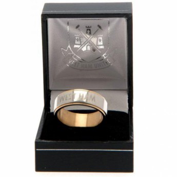 West Ham United prsten Bi Colour Spinner Ring X-Small CT