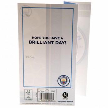 Manchester City narozeninové přání Birthday Card