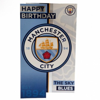 Manchester City narozeninové přání Birthday Card