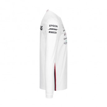 Mercedes AMG Petronas pánské tričko s dlouhým rukávem white F1 Team 2019