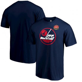 Winnipeg Jets pánské tričko 2019 Heritage Classic Primary Logo Navy