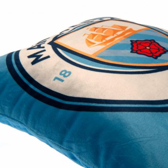 Manchester City polštářek blue logo Cushion