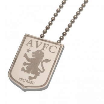 Aston Villa řetízek na krk s přívěškem stainless steel pendant & chain LG
