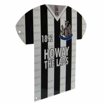 Newcastle United kovová značka Metal Shirt Sign