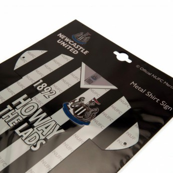 Newcastle United kovová značka Metal Shirt Sign