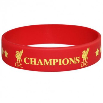 FC Liverpool silikonový náramek Champions Of Europe Silicone Wristband