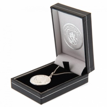 Manchester City řetízek na krk s přívěškem Sterling Silver Pendant & Chain