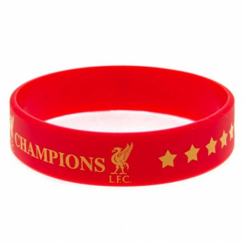 FC Liverpool silikonový náramek Champions Of Europe Silicone Wristband