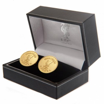 FC Liverpool manžetové knoflíčky Champions Of Europe Gold Plated Cufflinks