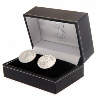 FC Liverpool manžetové knoflíčky Champions Of Europe Silver Plated Cufflinks