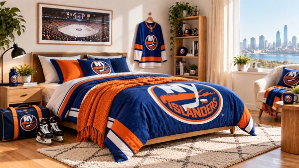 Inspirace pro fanouškovský pokoj New York Islanders