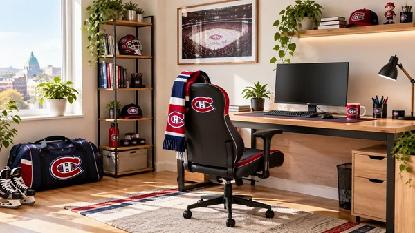 Inspirace pro fanouškovský pracovní koutek Montreal Canadiens