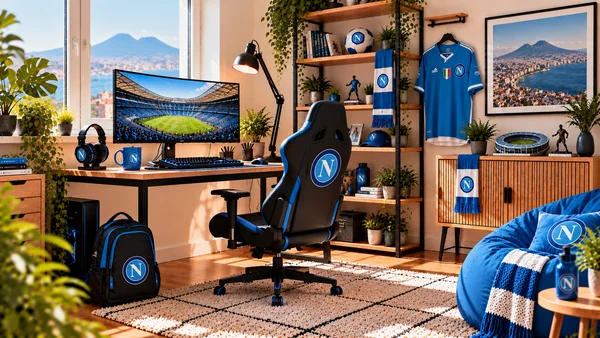 Inspirace pro fanouškovský pracovní koutek SSC Napoli