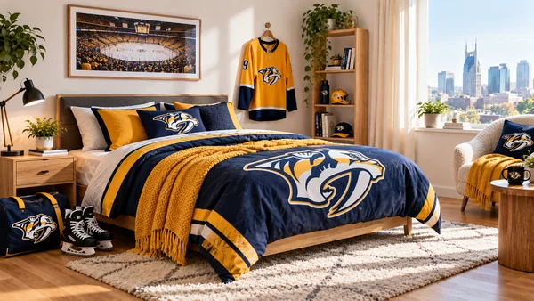 Inspirace pro fanouškovský pokoj Nashville Predators