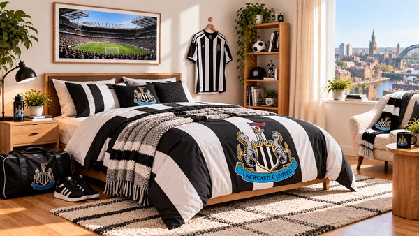 Inspirace pro fanouškovský pokoj Newcastle United