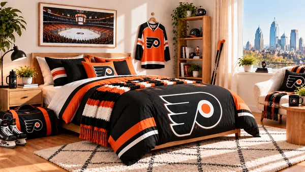 Inspirace pro fanouškovský pokoj Philadelphia Flyers