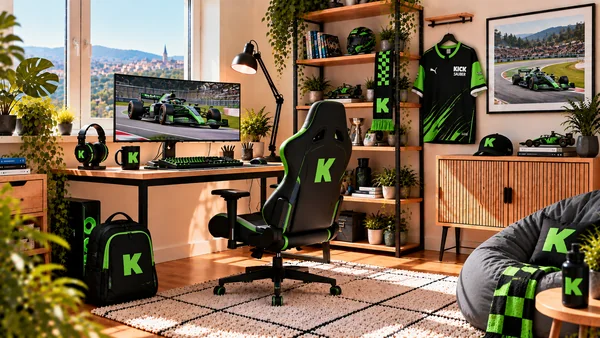 Inspirace pro fanouškovský pracovní koutek Stake Kick Sauber
