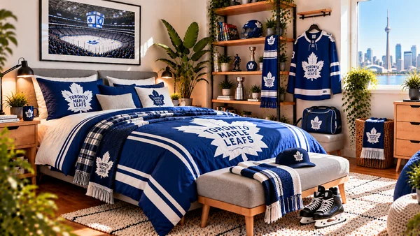 Inspirace pro fanouškovský pokoj Toronto Maple Leafs