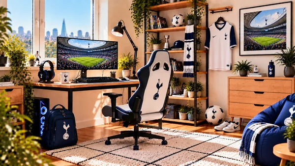 Inspirace pro fanouškovský pracovní koutek Tottenham Hotspur