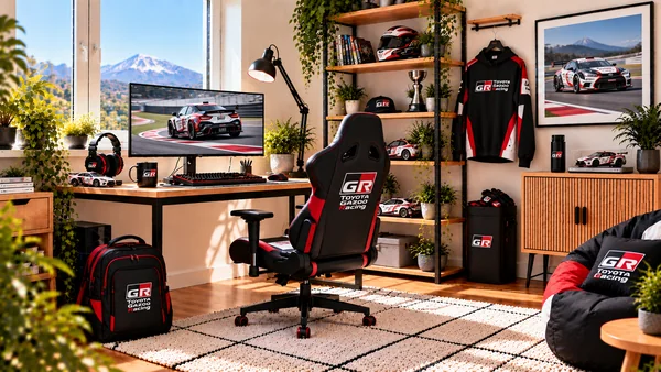Inspirace pro fanouškovský pracovní koutek Toyota Gazoo Racing