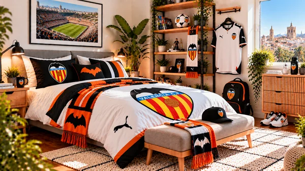 Inspirace pro fanouškovský pokoj Valencia CF