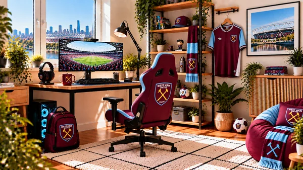 Inspirace pro fanouškovský pracovní koutek West Ham United