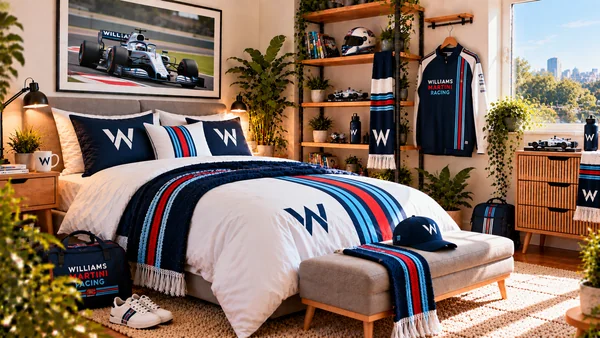 Inspirace pro fanouškovský pokoj Williams Martini Racing