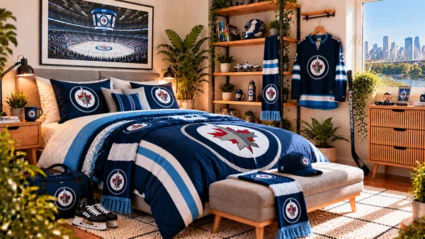 Inspirace pro fanouškovský pokoj Winnipeg Jets